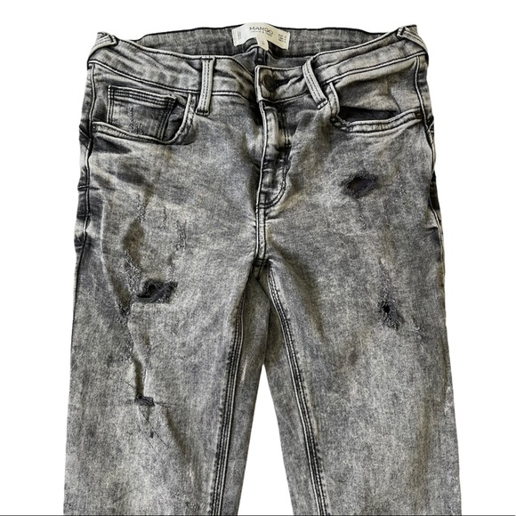 MANGO KIM DENIM DYE SEXY TRENDY HOLLOW OUT JEANS 4 - Picture 7 of 15